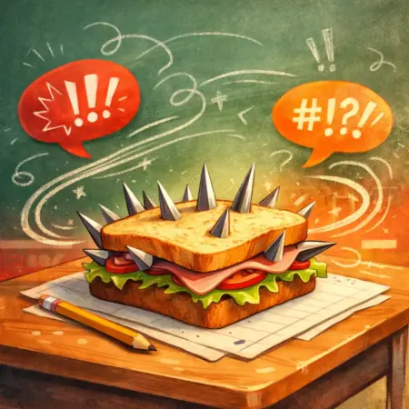 Ein Pausenbrot als Symbolbild für einen absurd aufgeheizten Schulkonflikt: Was eigentlich Snack sein sollte, wird im Ramadan zur Bühne für Rücksicht, Rechthaberei und gesellschaftliche Überforderung.